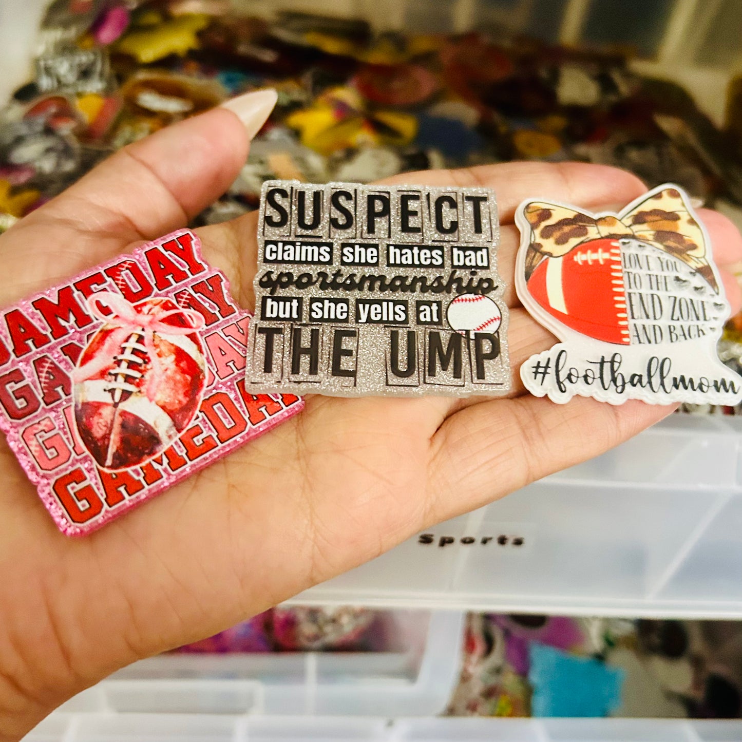 PRICE DROP!! One Sided Badge Reel Planar Acrylics (Random selection - Badge Reel Not Included)