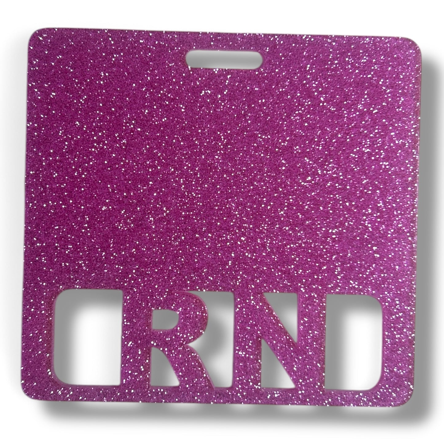 Horizontal Glitter Badge Buddies for Nurse, LPN, CNA, and RN