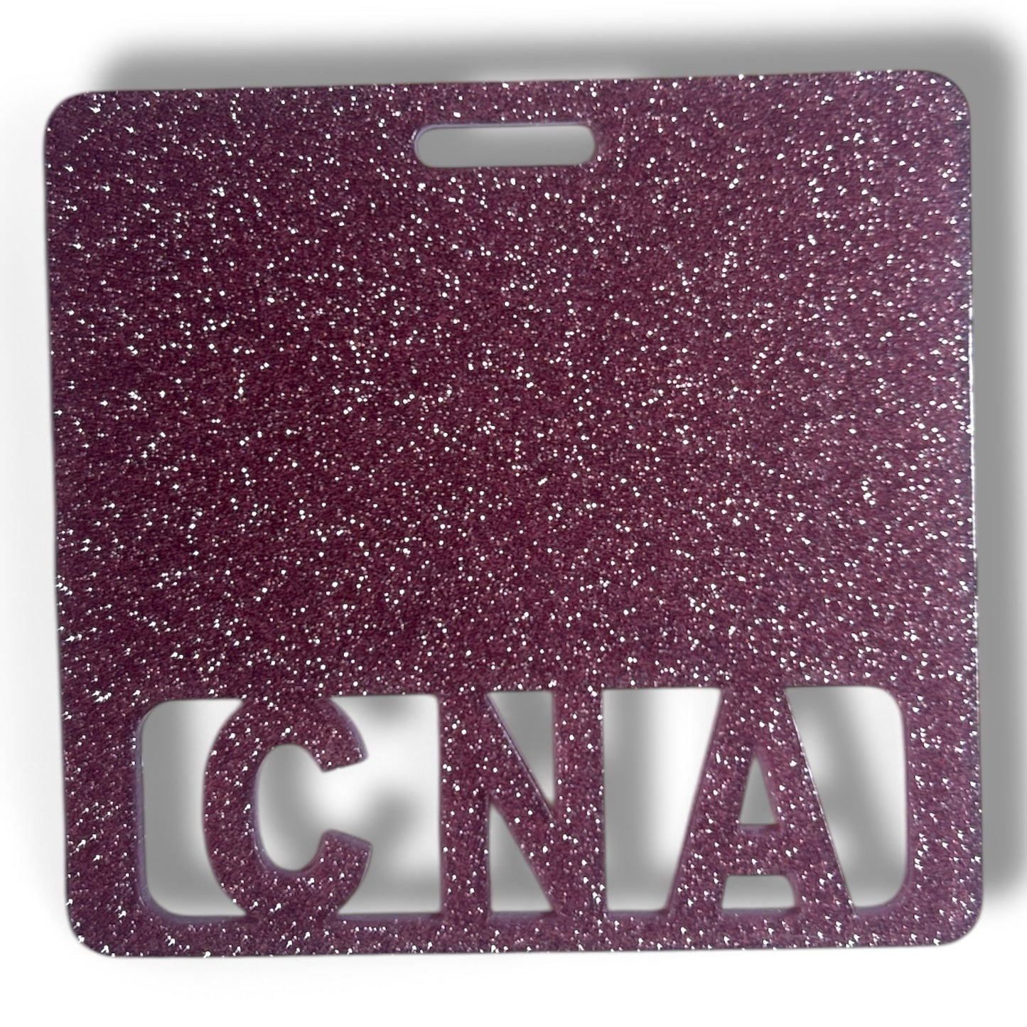 Horizontal Glitter Badge Buddies for Nurse, LPN, CNA, and RN