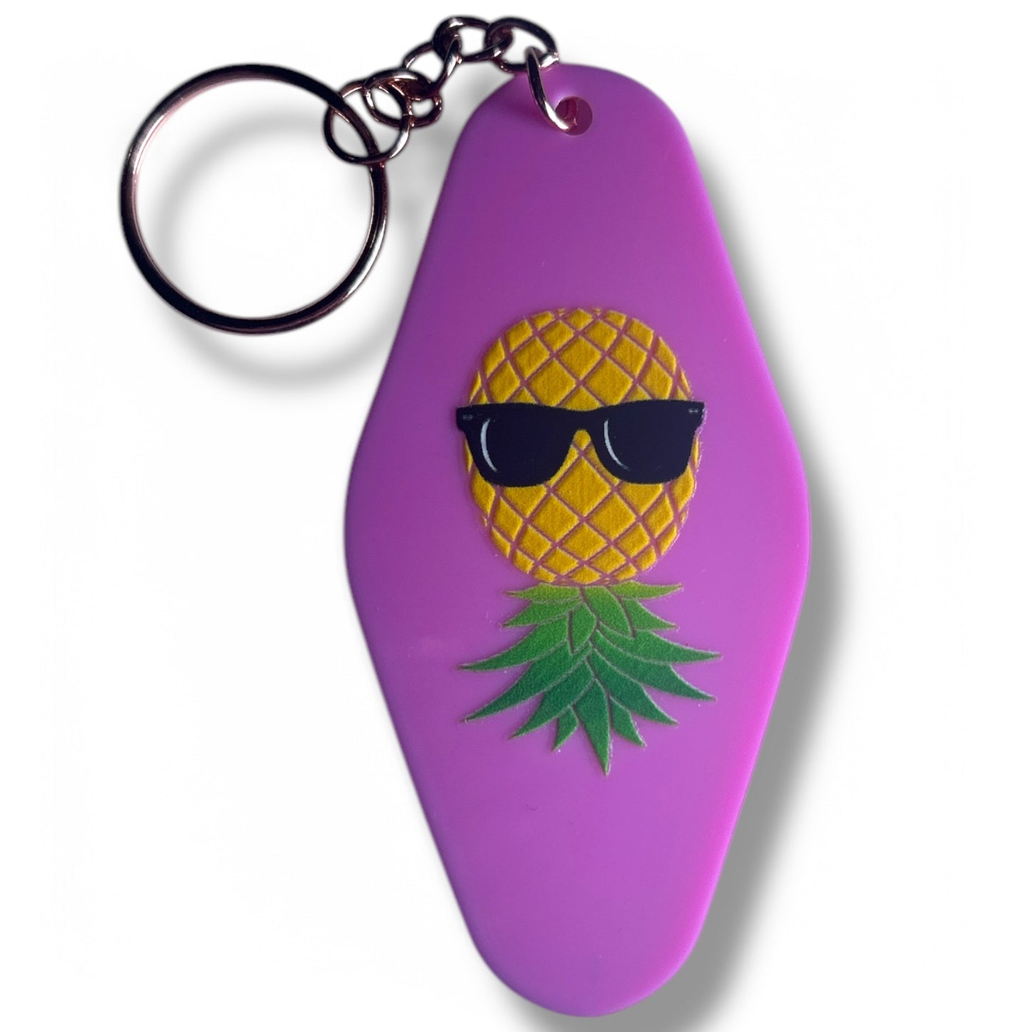 Upside Down Pineapple Swinger Cute Keychain - One of a Kind