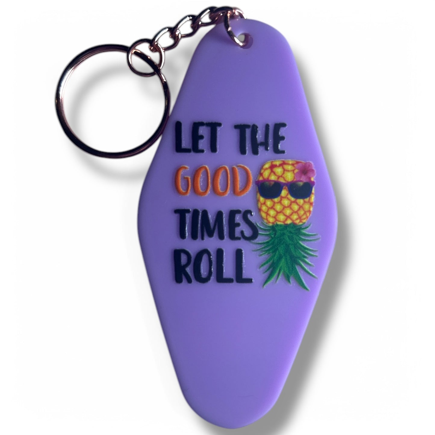 Upside Down Pineapple Swinger Cute Keychain - One of a Kind