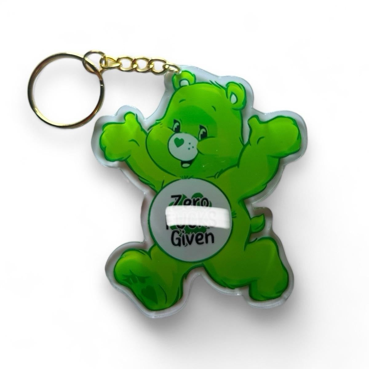 6-8cm Swear Bear I Don’t Care Bear Keychain Gift Gag Gift Funny Gift