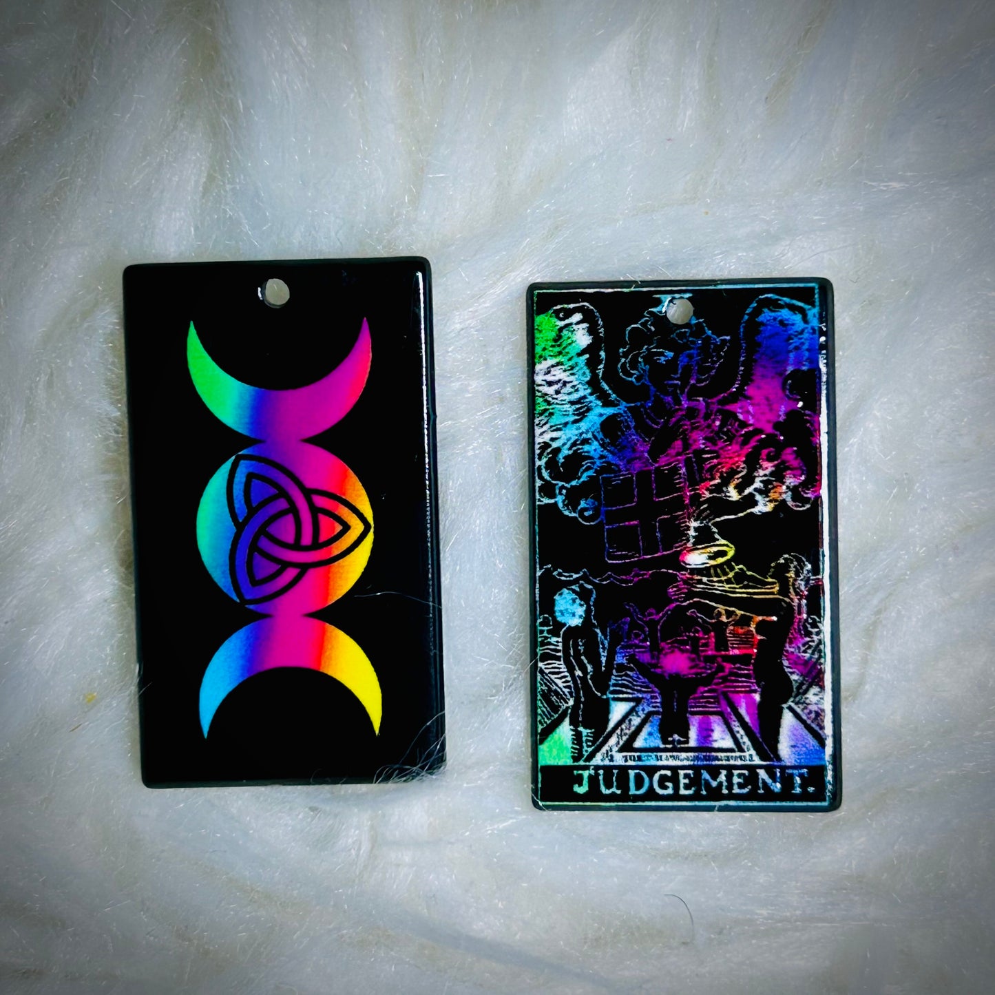 Colorful Tarot Earring Acrylics (with hole) *NEW*