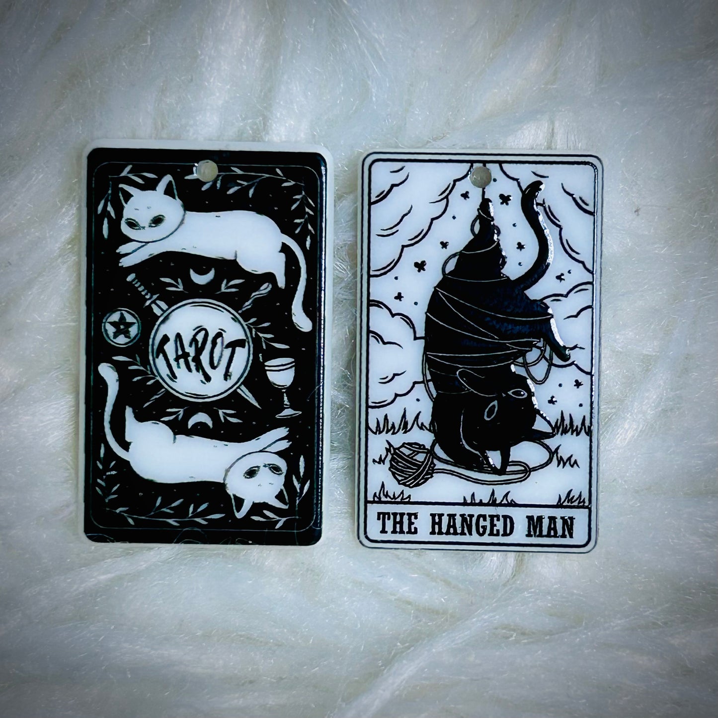 Cat Tarot Earring Acrylics (with hole) *NEW*