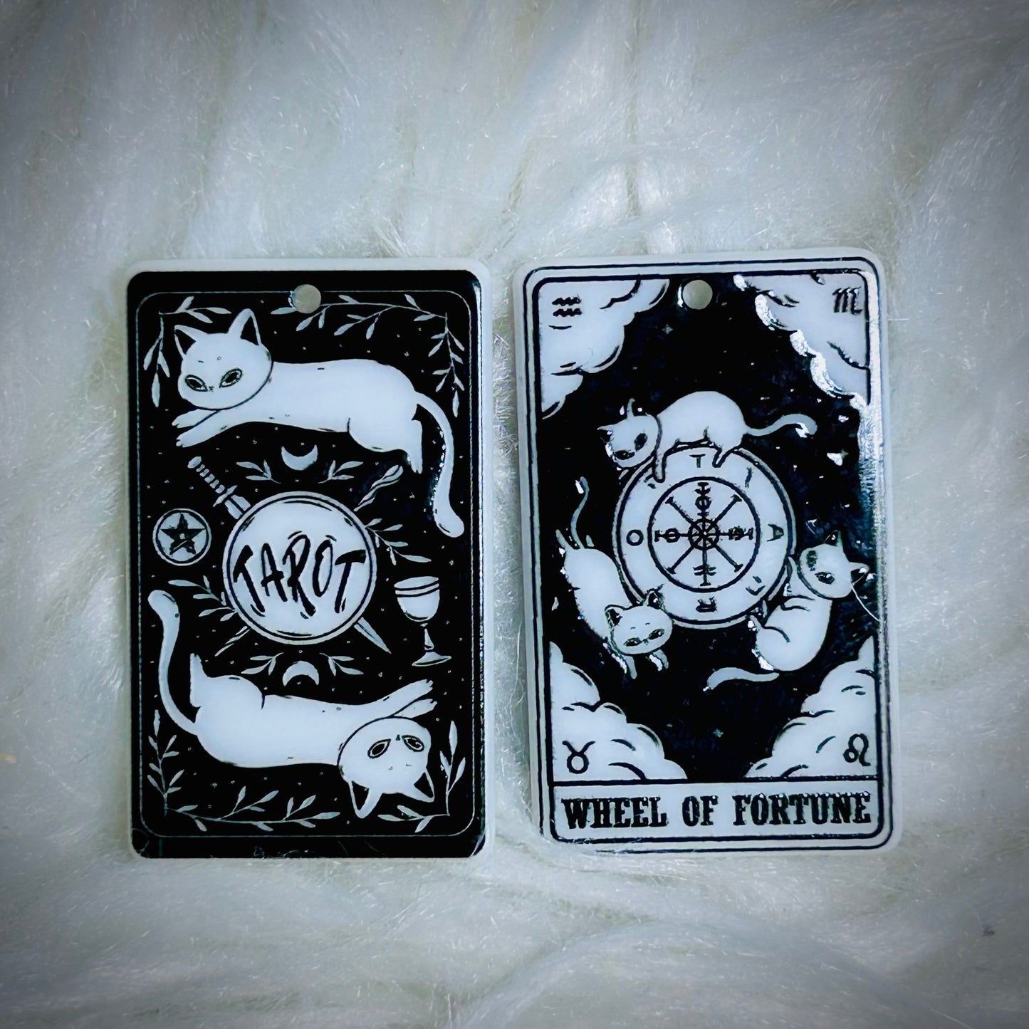 Cat Tarot Earring Acrylics (with hole) *NEW*