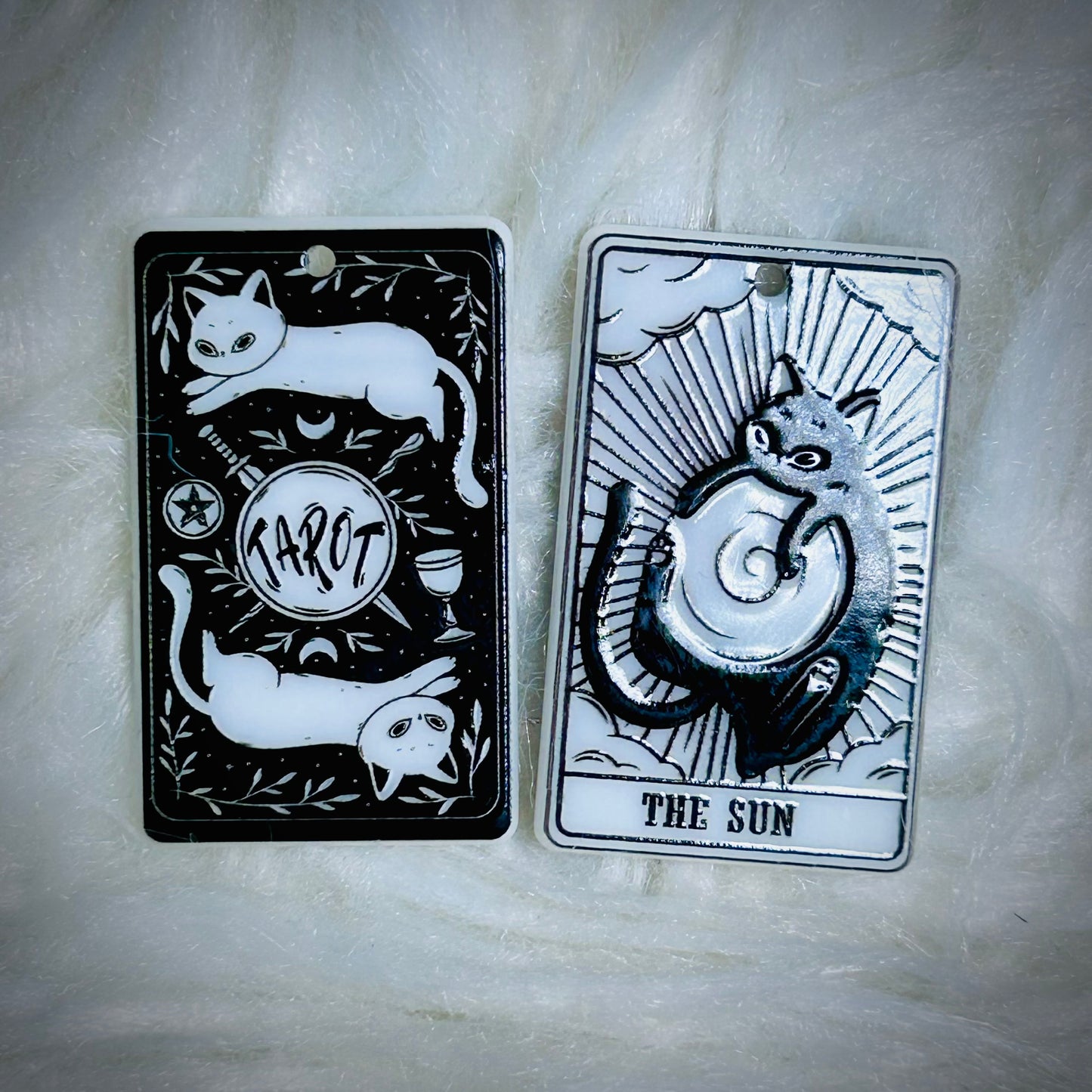 Cat Tarot Earring Acrylics (with hole) *NEW*