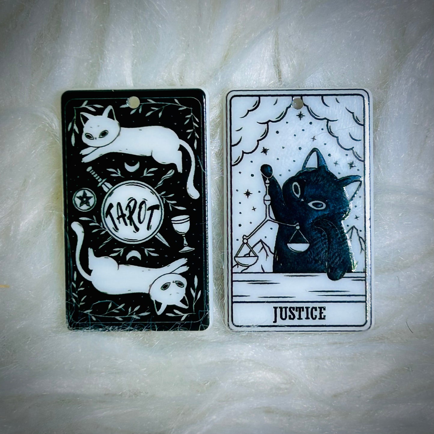 Cat Tarot Earring Acrylics (with hole) *NEW*
