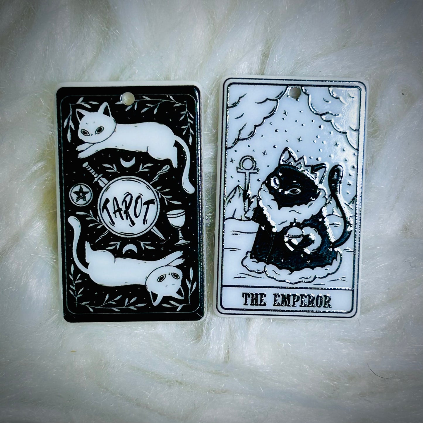Cat Tarot Earring Acrylics (with hole) *NEW*