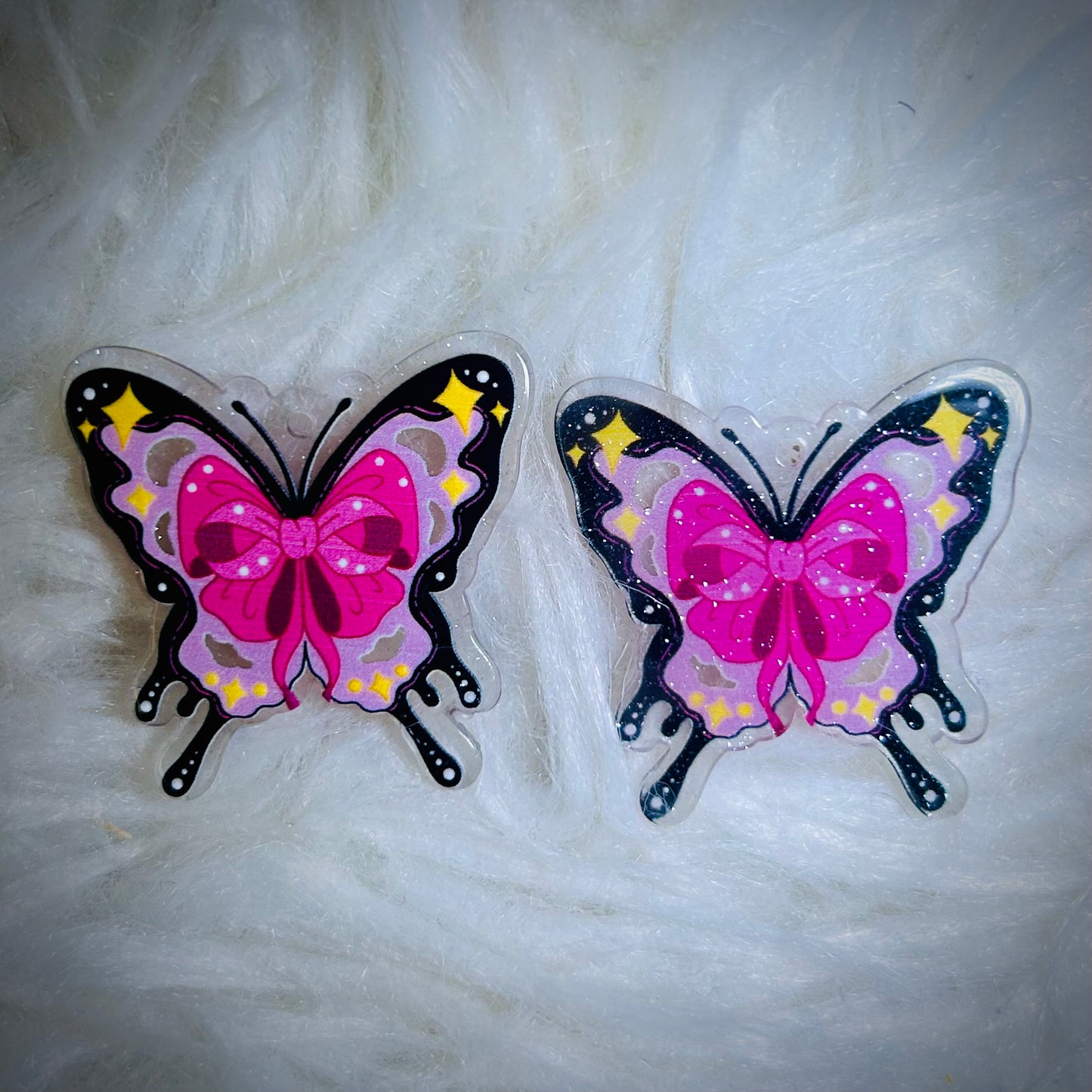 Fancy Butterfly Acrylics For Earrings (with hole) *NEW*