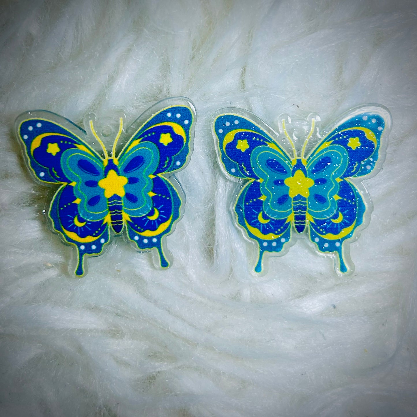 Fancy Butterfly Acrylics For Earrings (with hole) *NEW*