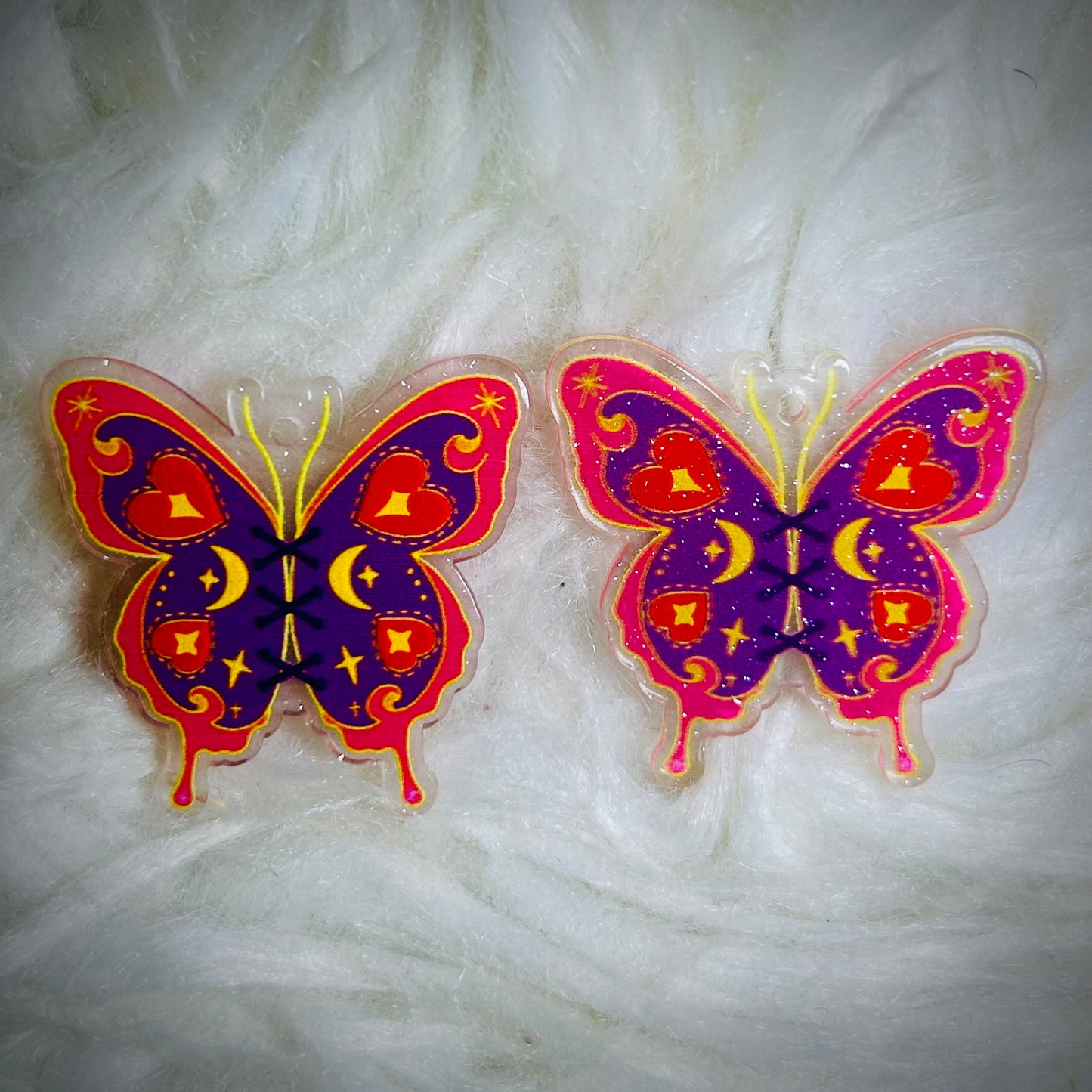 Fancy Butterfly Acrylics For Earrings (with hole) *NEW*