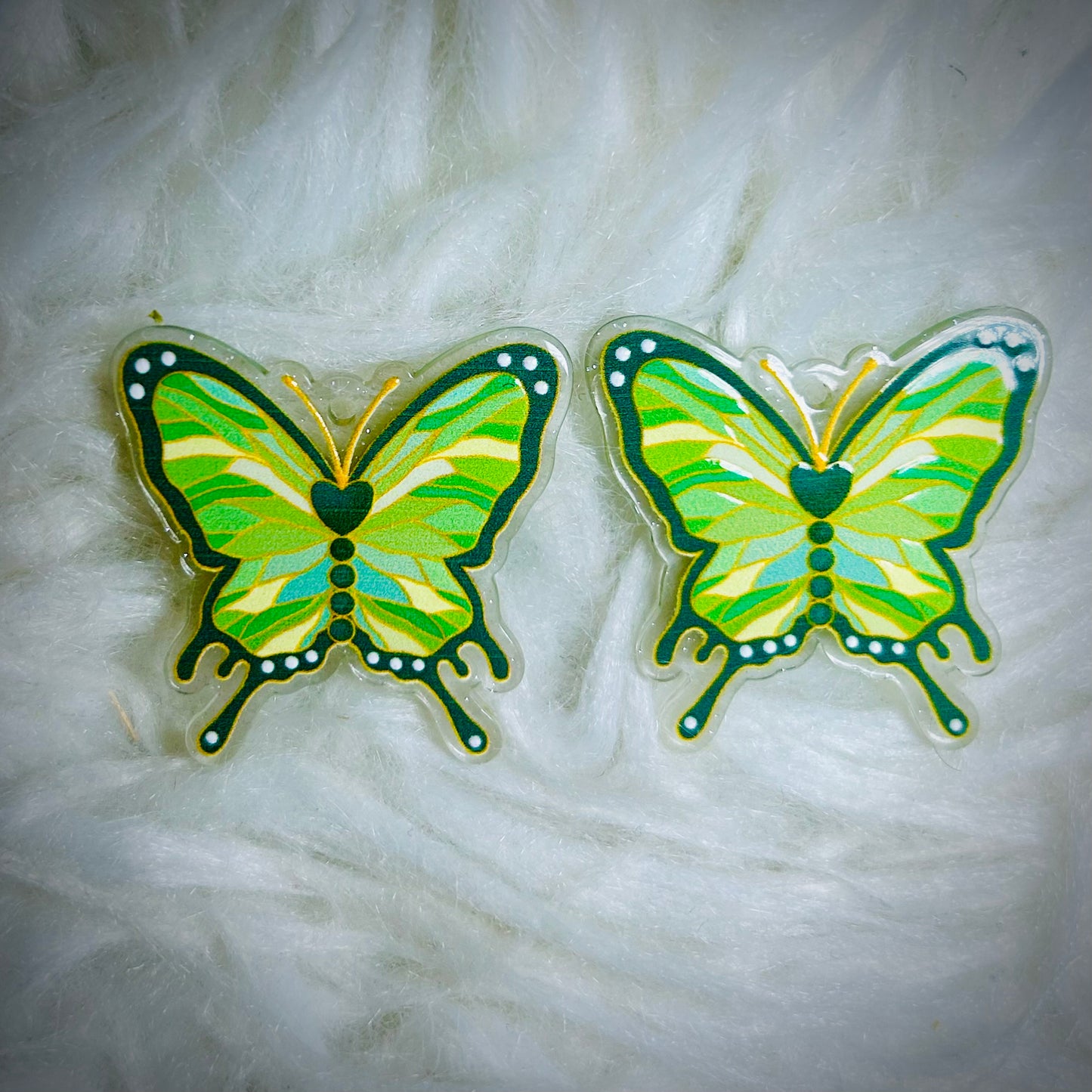 Fancy Butterfly Acrylics For Earrings (with hole) *NEW*
