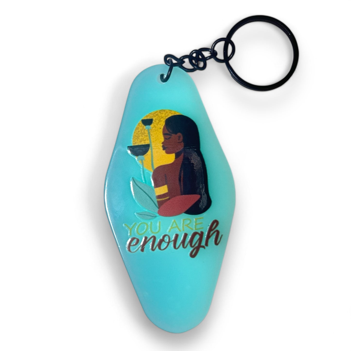 Black Girl Magic Beautiful Girls Inspirational Motivational Mental Health Matters Keychains