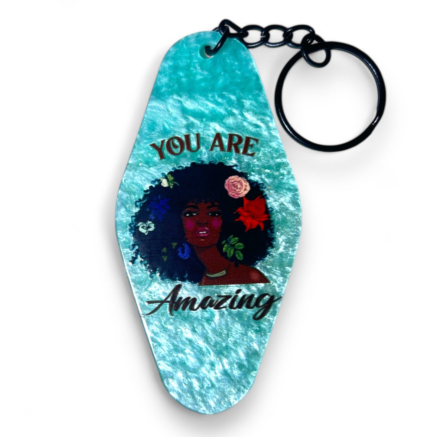Black Girl Magic Beautiful Girls Inspirational Motivational Mental Health Matters Keychains