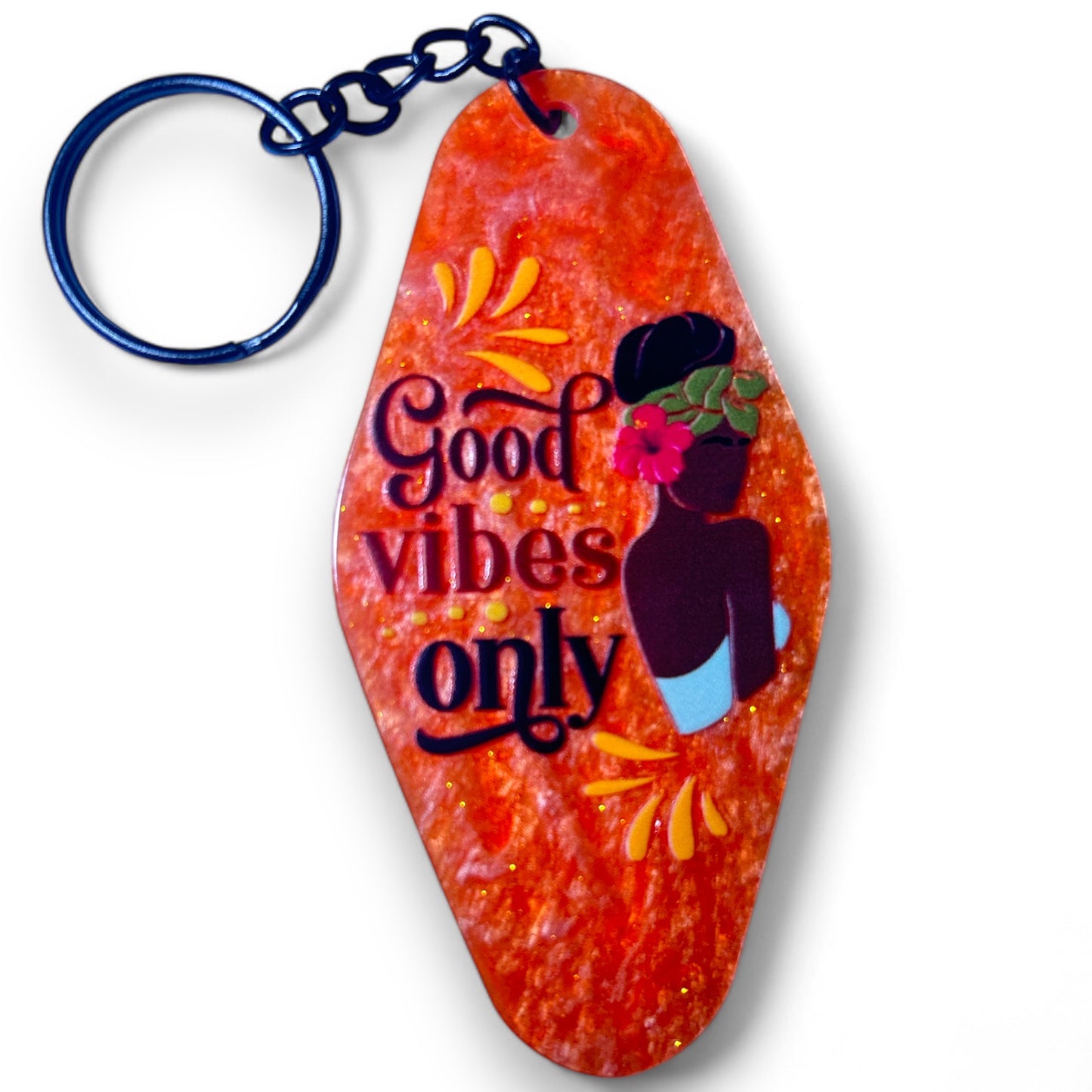 Black Girl Magic Beautiful Girls Inspirational Motivational Mental Health Matters Keychains