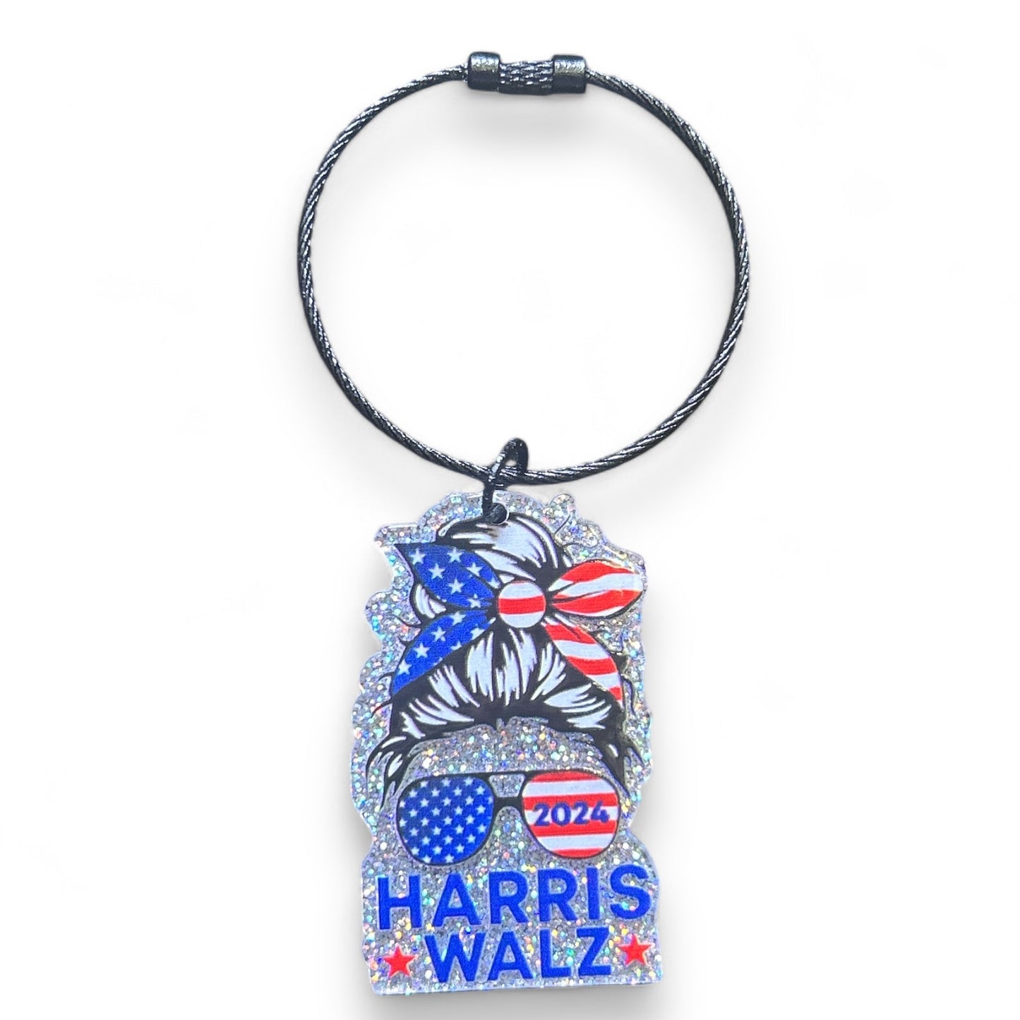 Kamala Harris Political Keychains - Harris Walz President 2024 Accessories