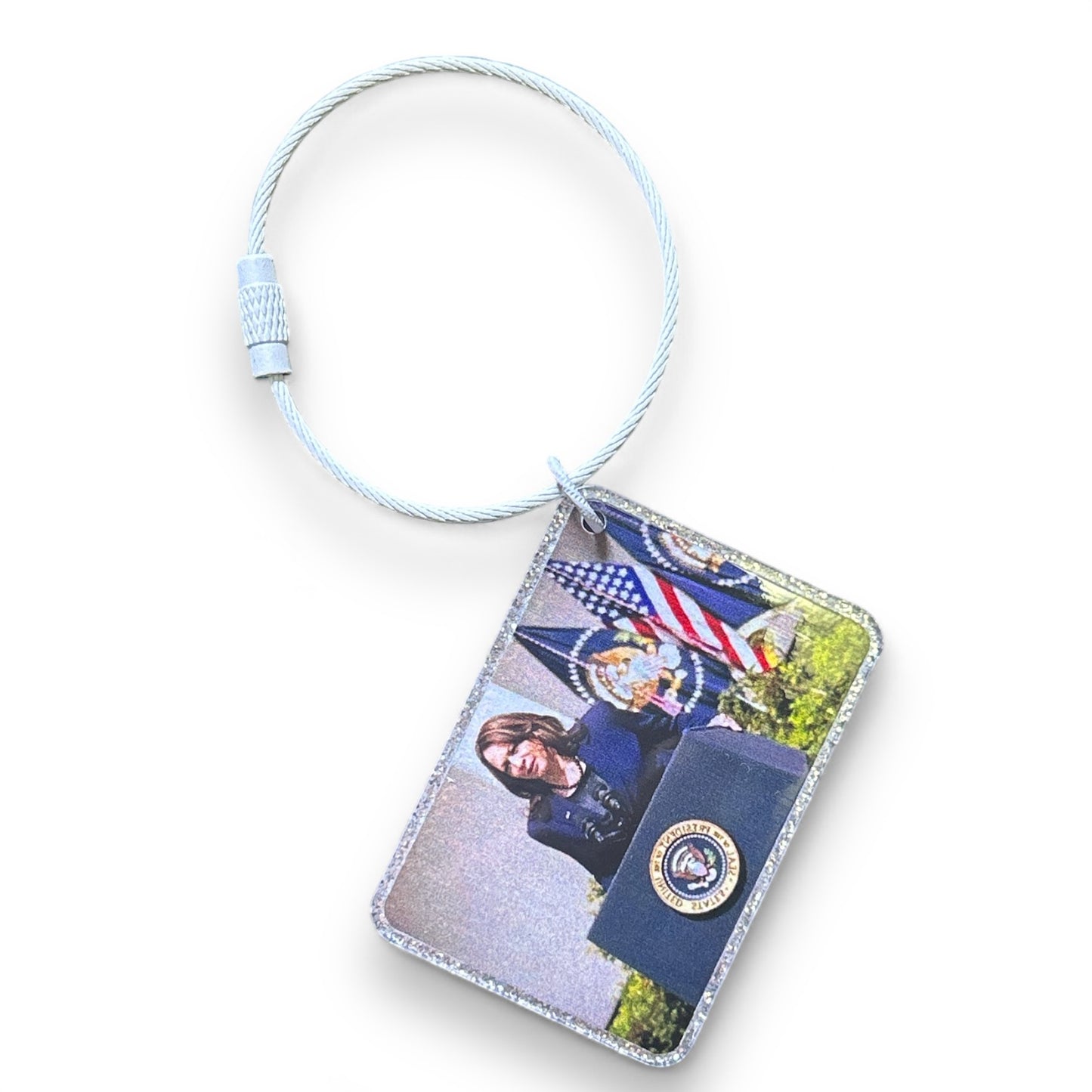 Kamala Harris Political Keychains - Harris Walz President 2024 Accessories