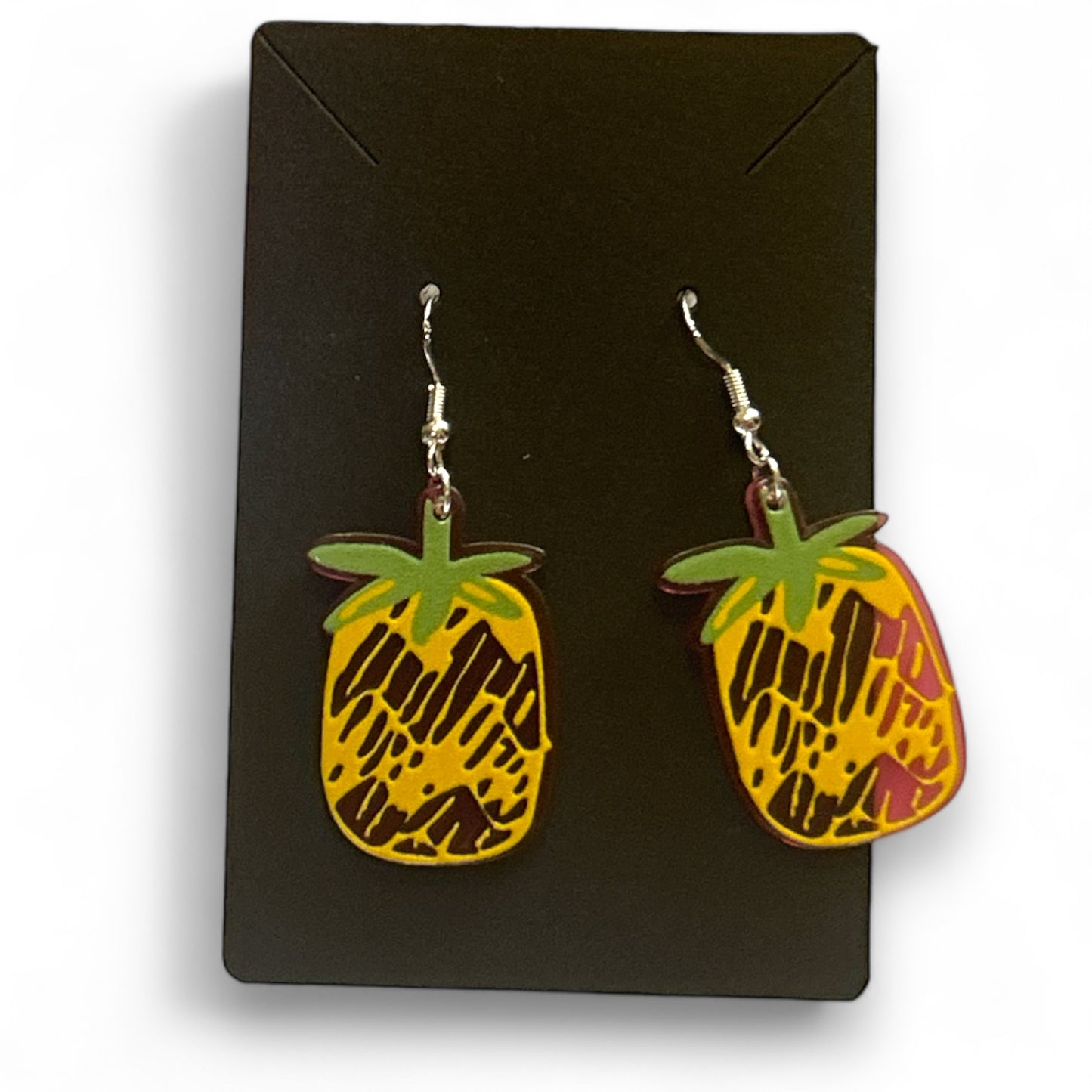 Cute Scribble Drawn Summer Dangle Acrylic Earrings Flowers Fruit Hearts Pride Summer Spring