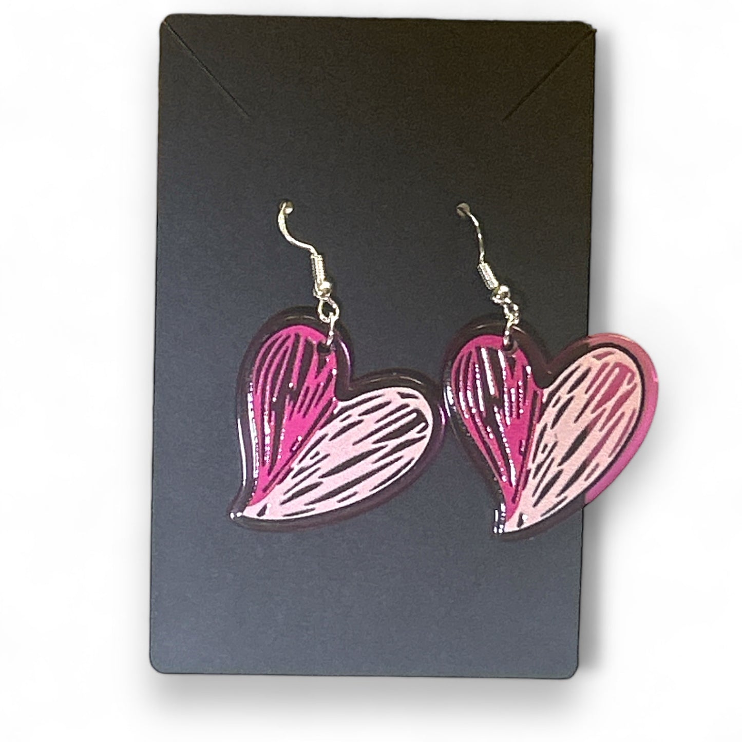 Cute Scribble Drawn Summer Dangle Acrylic Earrings Flowers Fruit Hearts Pride Summer Spring