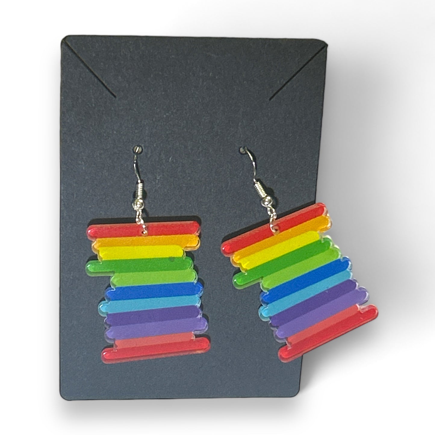 Cute Scribble Drawn Summer Dangle Acrylic Earrings Flowers Fruit Hearts Pride Summer Spring