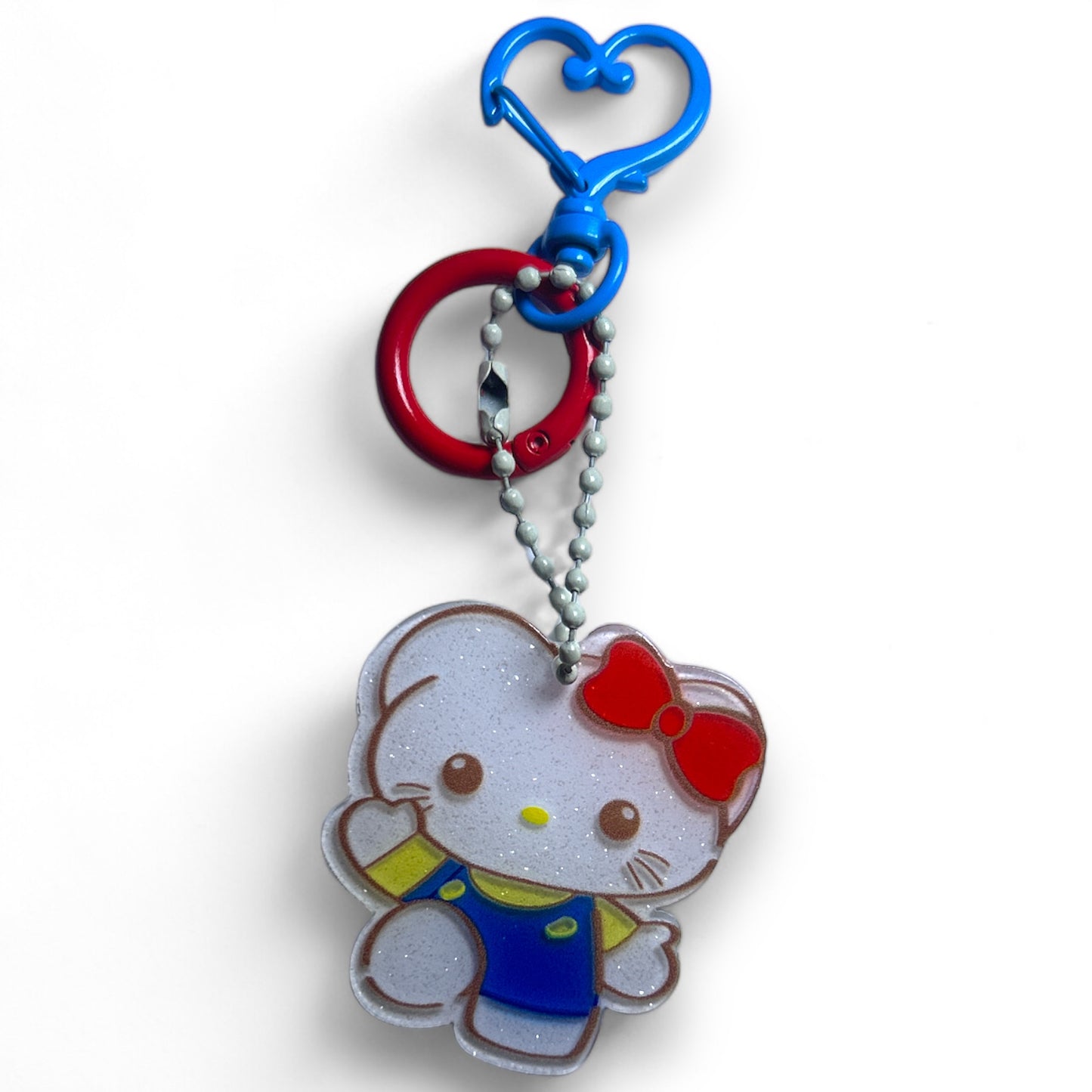 One Of A Kind Kawaii Japanese Anime Acrylic Keychains with Color Coordinated Clip and Keyring, Unique Design and Handcrafted