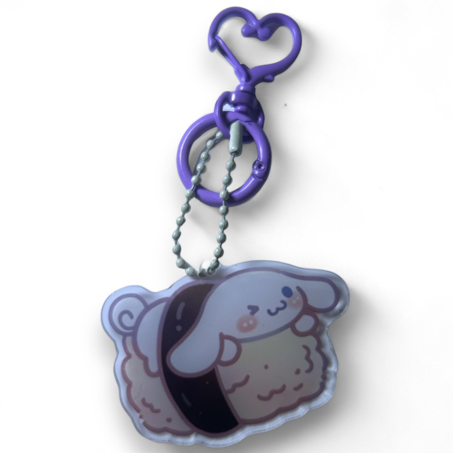 One Of A Kind Kawaii Japanese Anime Acrylic Keychains with Color Coordinated Clip and Keyring, Unique Design and Handcrafted