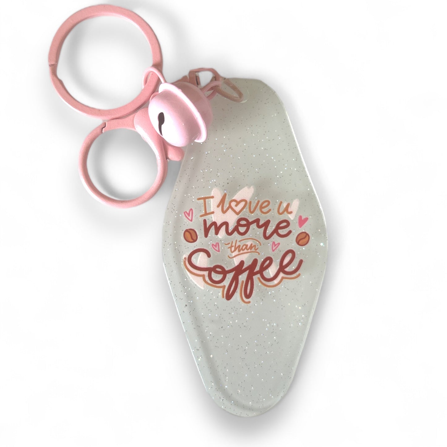 Funny Sayings Gift Gag Gift Hotel Style Acrylic Handmade Hotel Style Keychain with Bell and Bag Clip