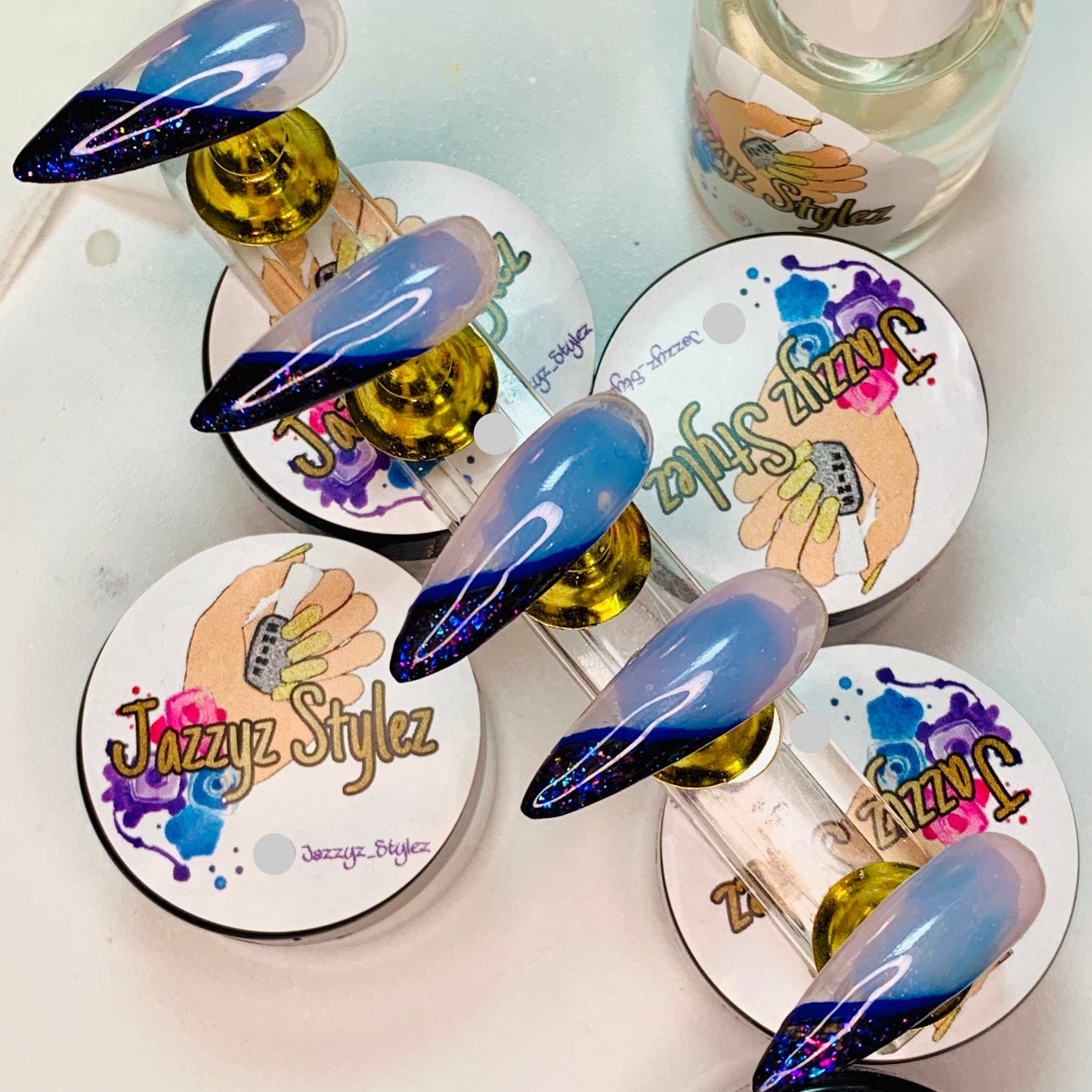 50% OFF! XSmall (4,8,7,8,9) Long Almond Press Ons