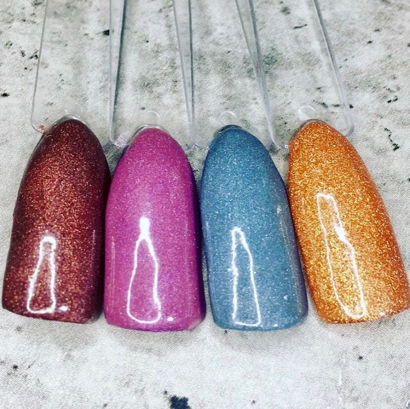 PRICE DROP!! ✨ Winter’s Night Nail Powder Collection | Glitter & Dark Acrylics for Nail Art 🌌