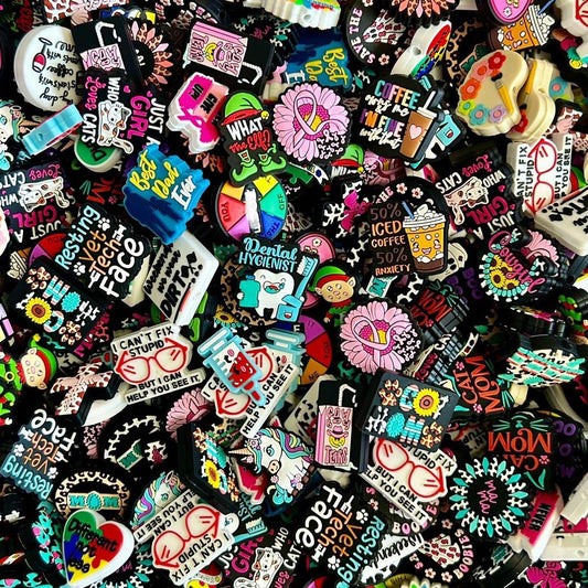 PRICE DROP!!! Rubber Focals for Pens Necklaces Keychains Crafts DIY