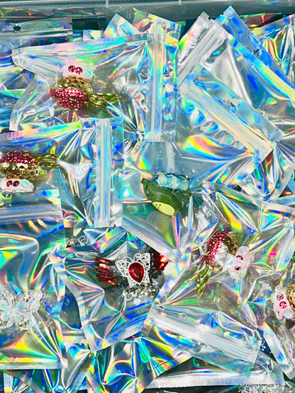 Fancy Pen Beads with Metal and Crystal