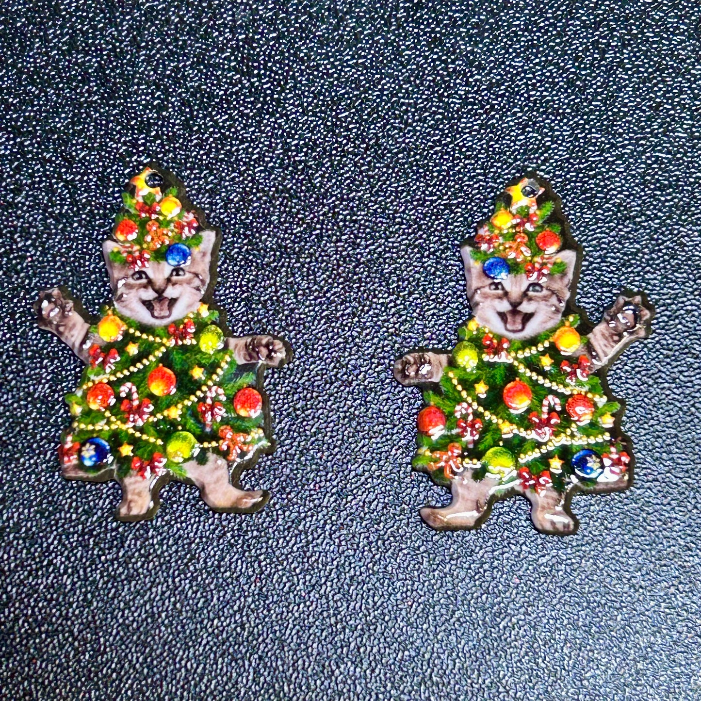 Crazy Christmas Earring Acrylic