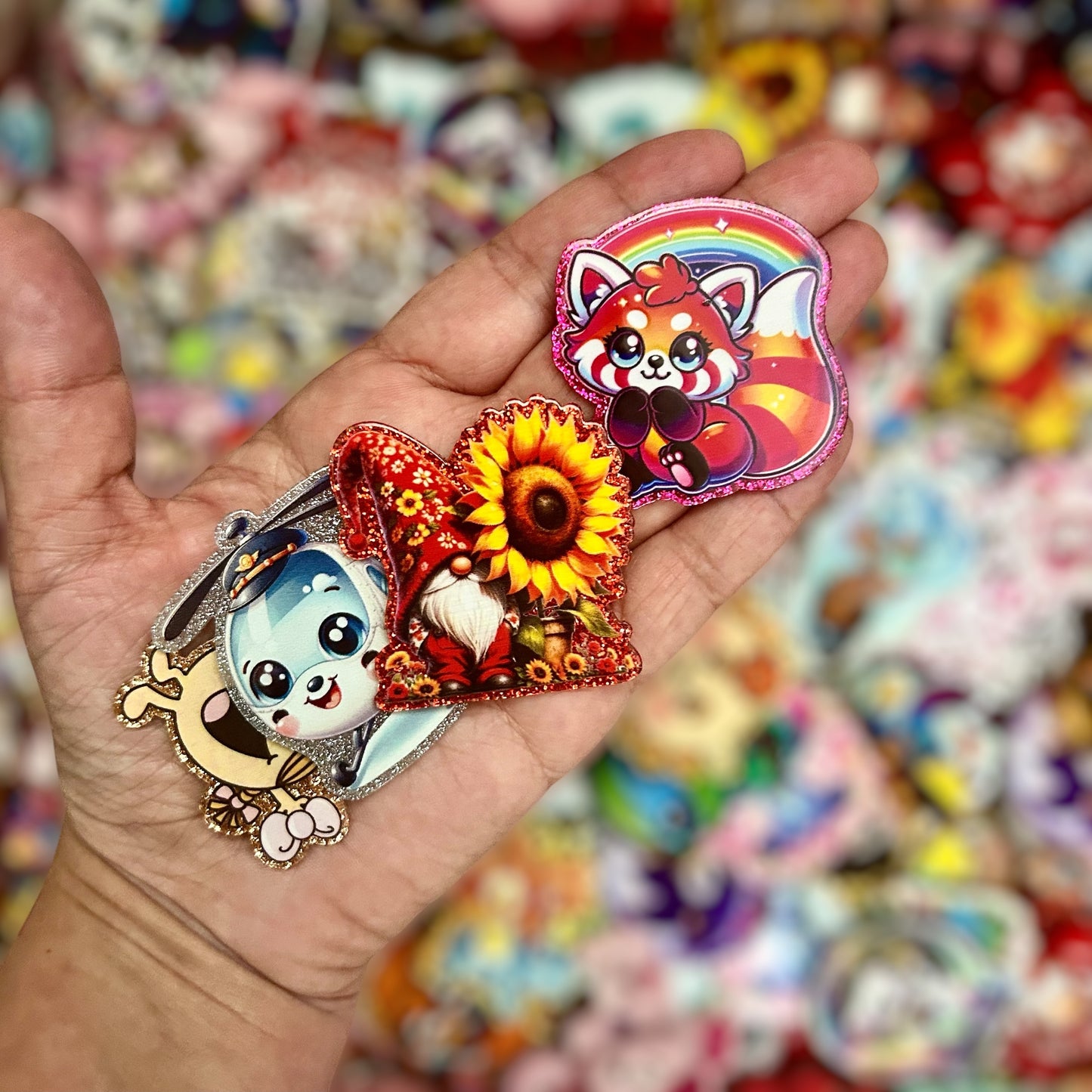 PRICE DROP!! One Sided Badge Reel Planar Acrylics (Random selection - Badge Reel Not Included)