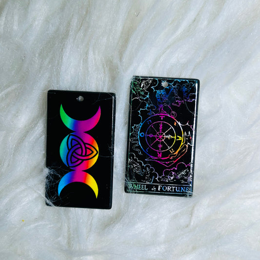 Colorful Tarot Earring Acrylics (with hole) *NEW*