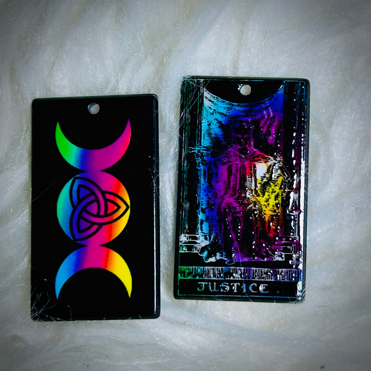 Colorful Tarot Earring Acrylics (with hole) *NEW*