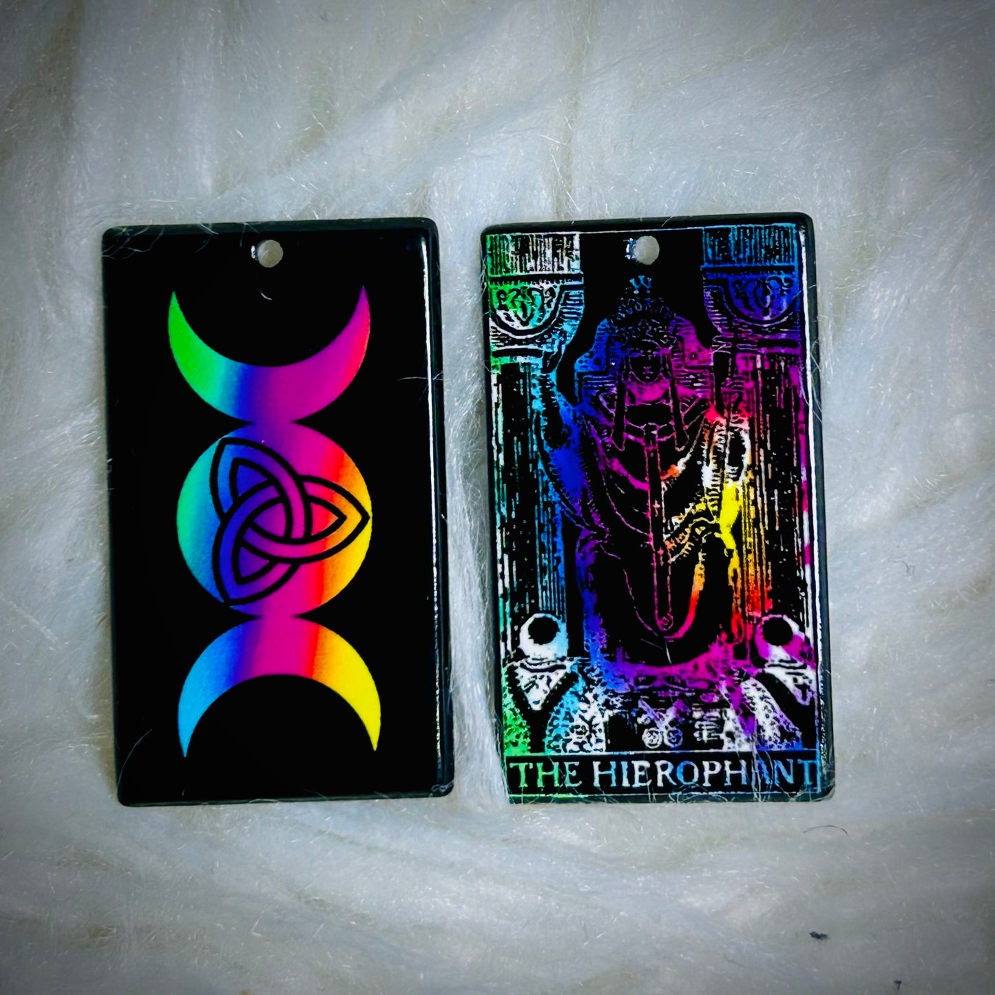 Colorful Tarot Earring Acrylics (with hole) *NEW*