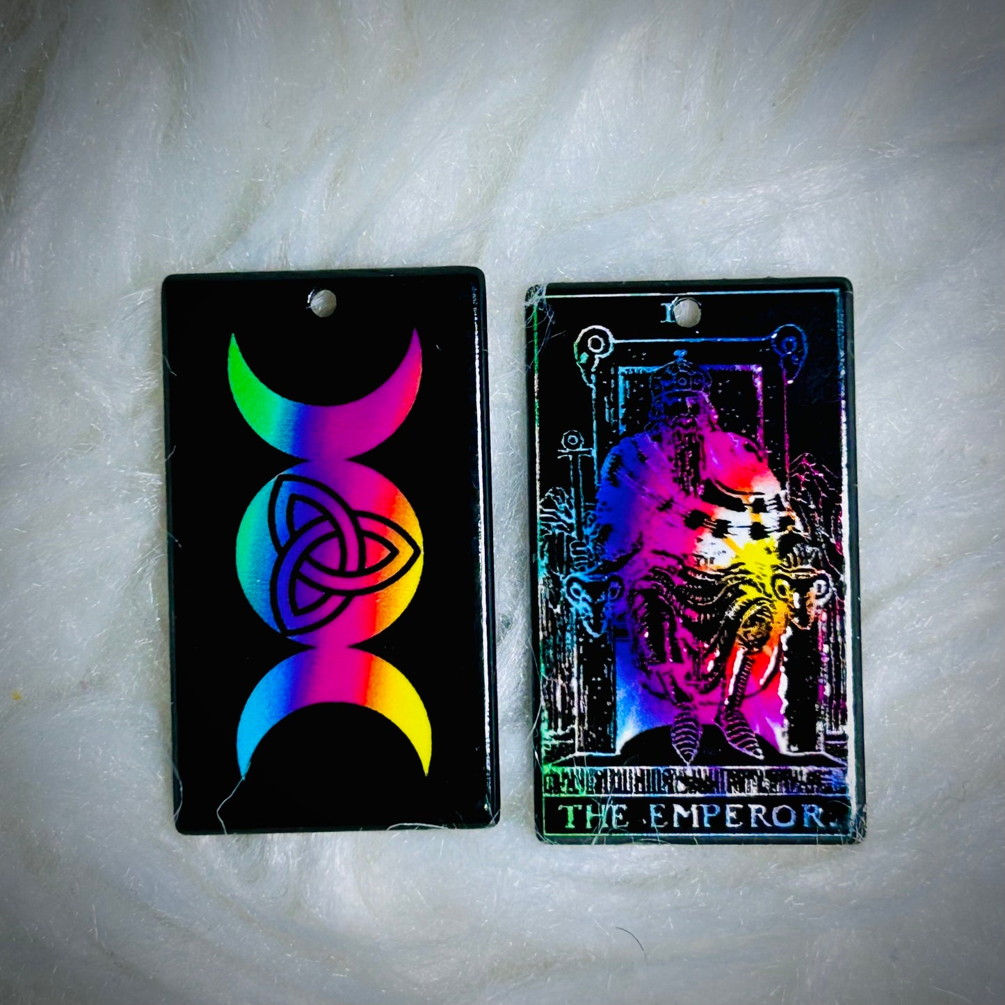 Colorful Tarot Earring Acrylics (with hole) *NEW*