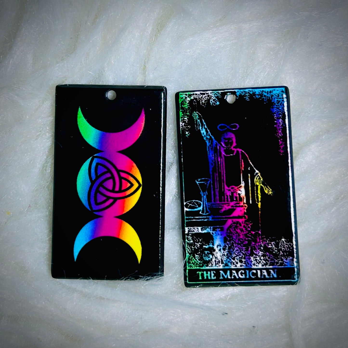 Colorful Tarot Earring Acrylics (with hole) *NEW*