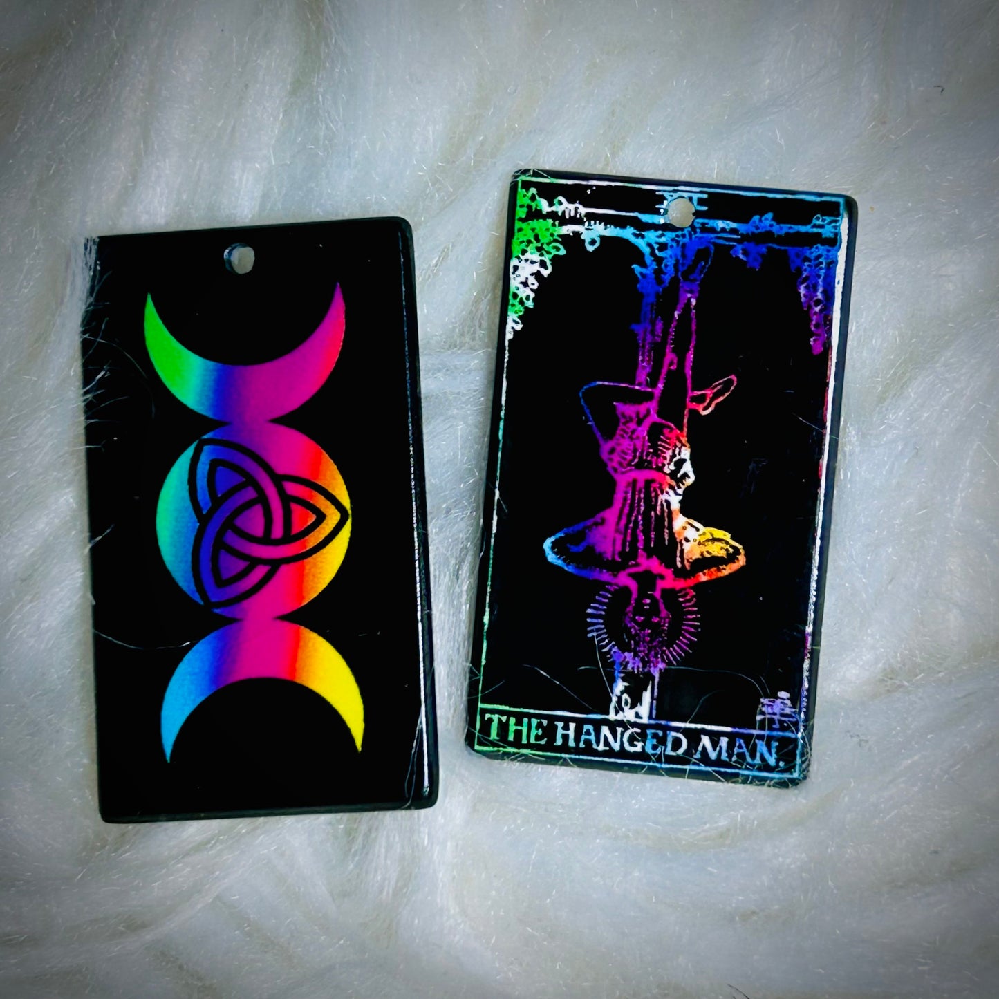 Colorful Tarot Earring Acrylics (with hole) *NEW*