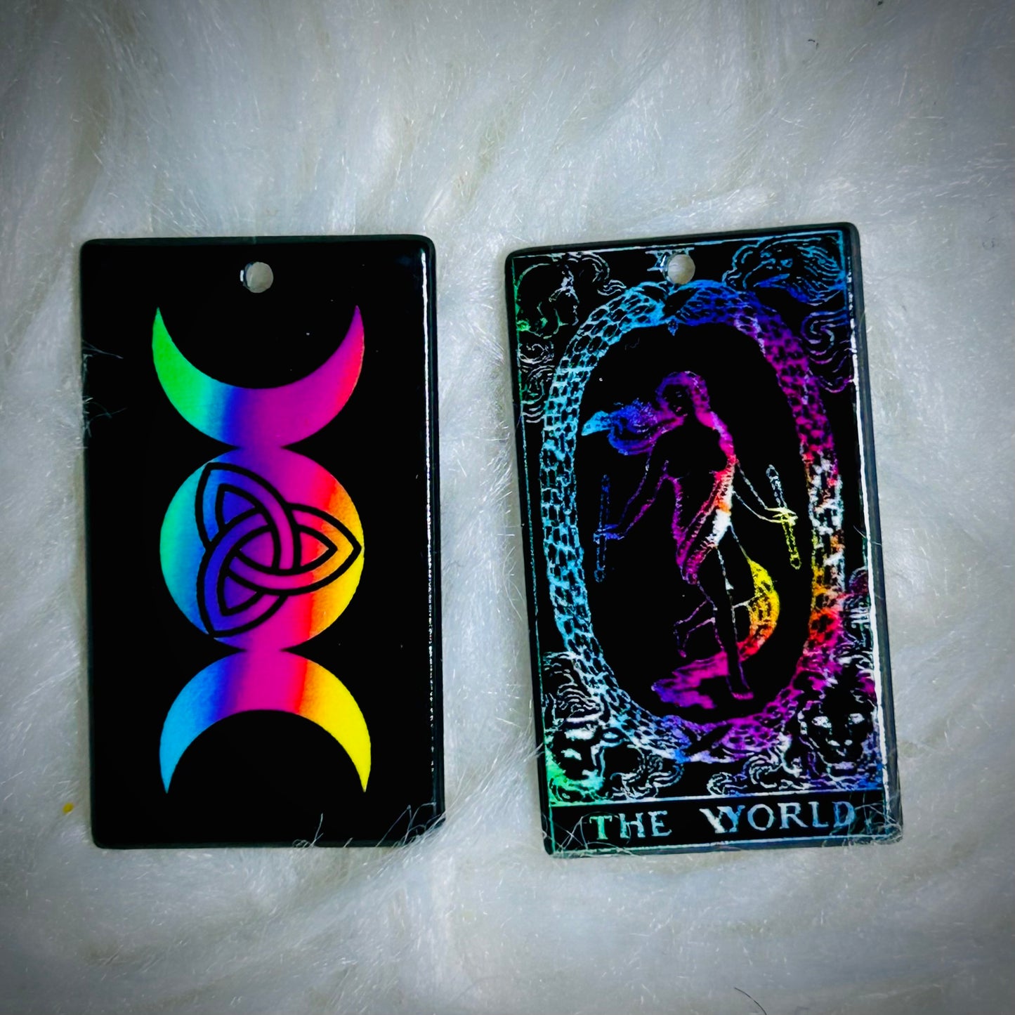 Colorful Tarot Earring Acrylics (with hole) *NEW*