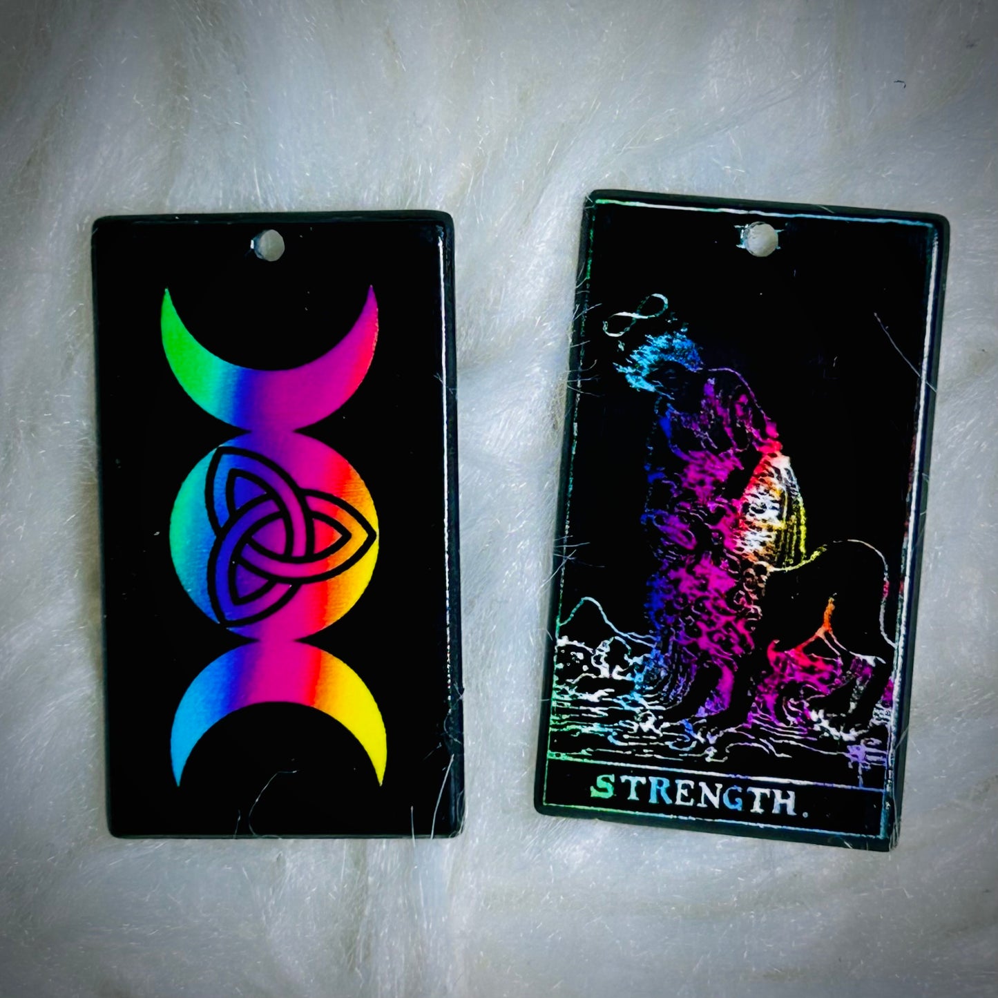 Colorful Tarot Earring Acrylics (with hole) *NEW*