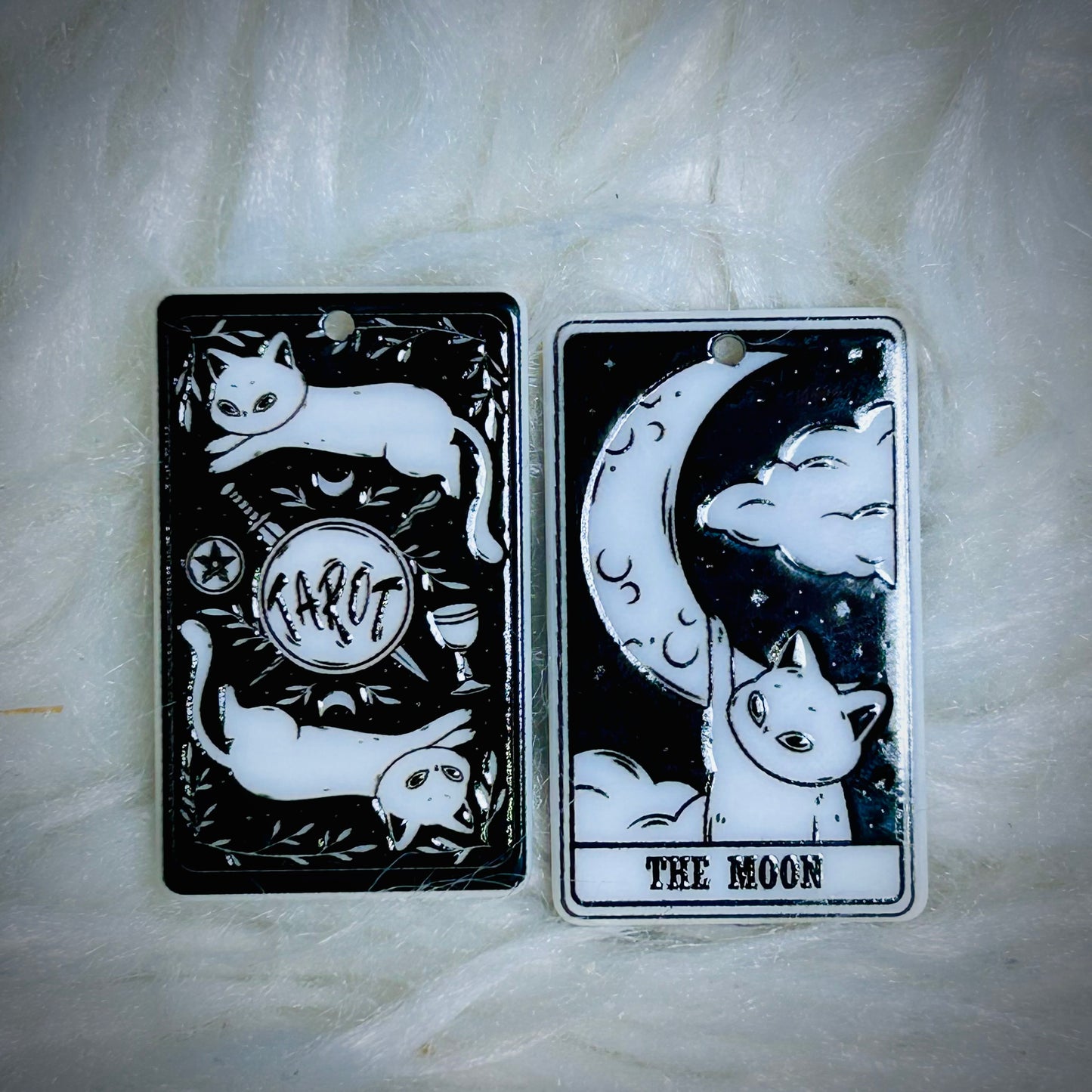 Cat Tarot Earring Acrylics (with hole) *NEW*