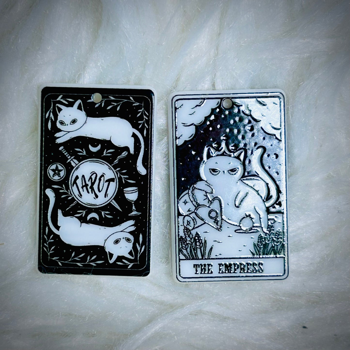 Cat Tarot Earring Acrylics (with hole) *NEW*