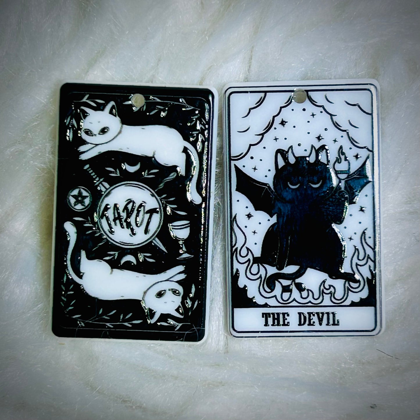 Cat Tarot Earring Acrylics (with hole) *NEW*