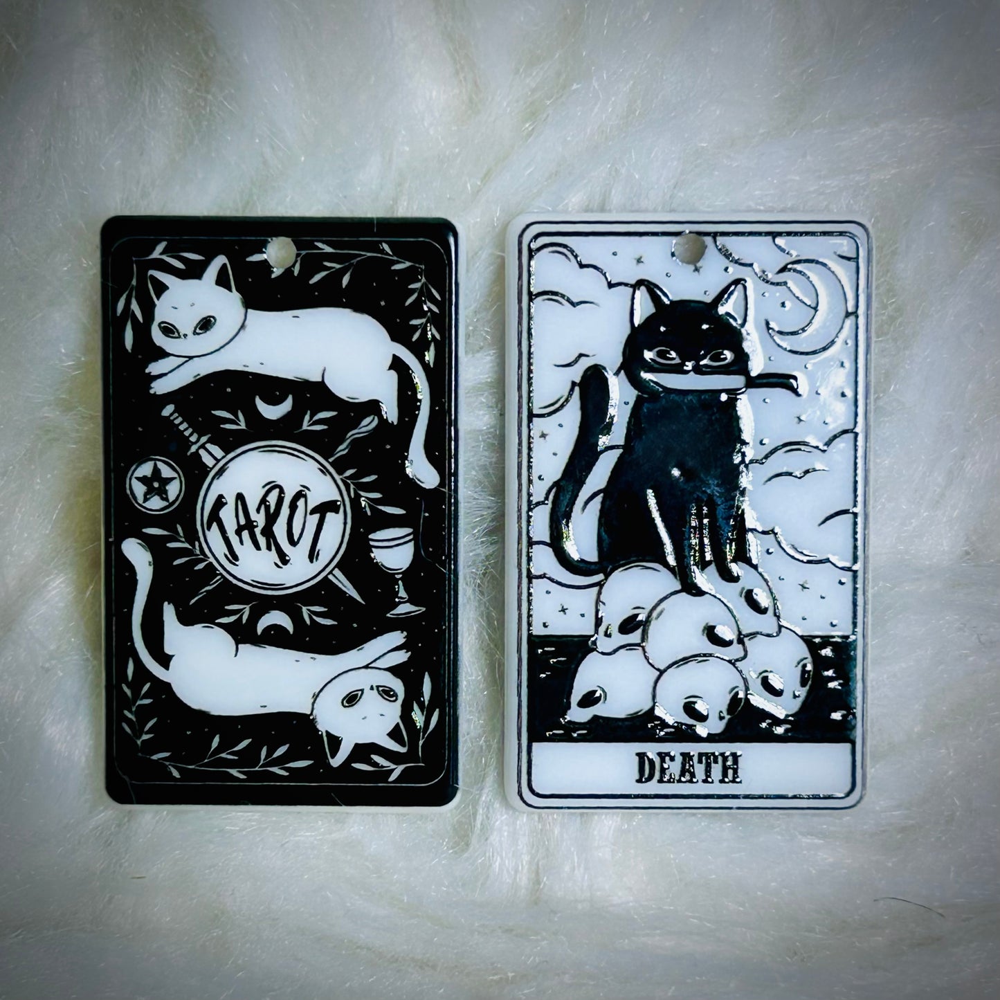 Cat Tarot Earring Acrylics (with hole) *NEW*