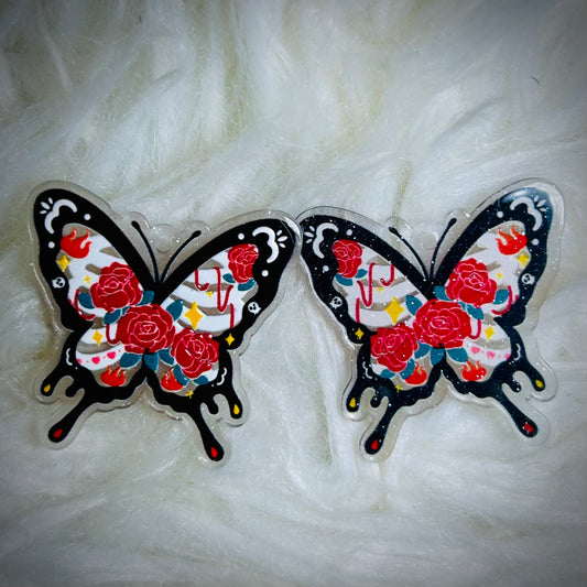 Fancy Butterfly Acrylics For Earrings (with hole) *NEW*