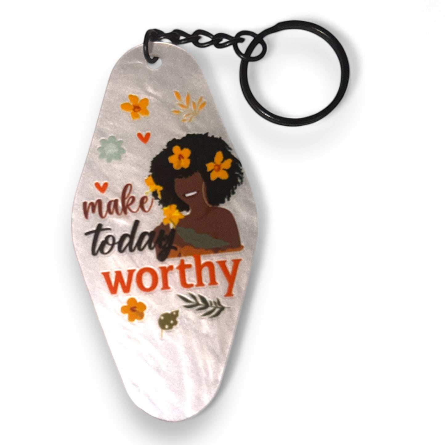 Black Girl Magic Beautiful Girls Inspirational Motivational Mental Health Matters Keychains