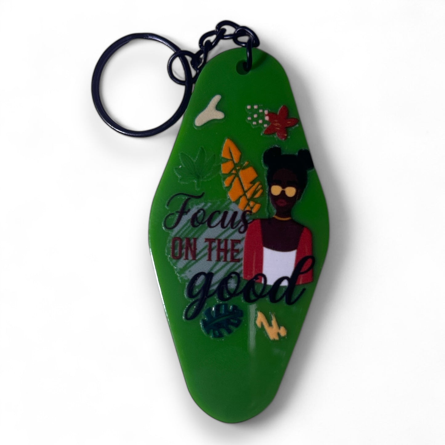 Black Girl Magic Beautiful Girls Inspirational Motivational Mental Health Matters Keychains