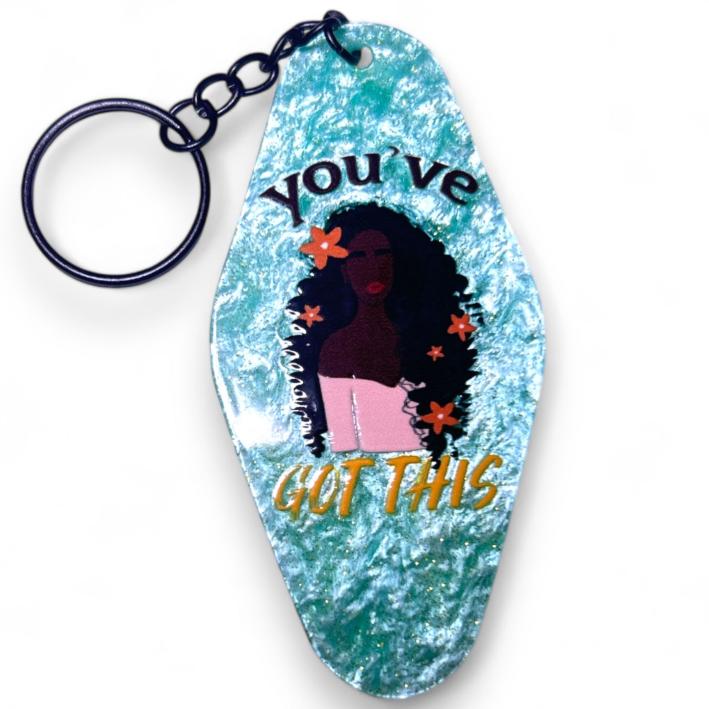 Black Girl Magic Beautiful Girls Inspirational Motivational Mental Health Matters Keychains