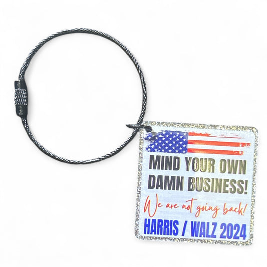 Kamala Harris Political Keychains - Harris Walz President 2024 Accessories